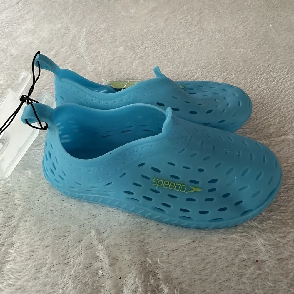 Speedo Kid's Boys Gilrs Jelly Water Aquatic Shoes Light Blue Med 5-6